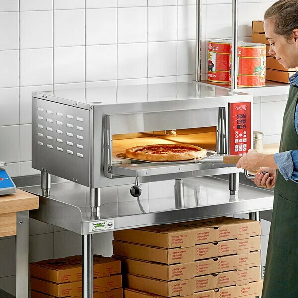 Avantco DPO-18-SA Single 18in Deck Countertop Pizza / Bakery Oven with Digital Controls - 1700W 120V 177DDPO18SA